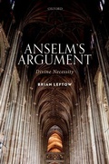 Cover: Anselm's Argument - Oxford University Press