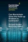 Cover: Can Blockchain Solve the Hold-up Problem in Contracts? - Cambridge University Press