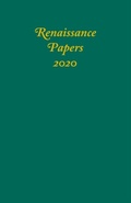 Cover: Renaissance Papers 2020 - De Gruyter