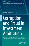 Cover: Corruption and Fraud in Investment Arbitration - Springer