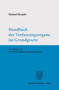 Cover: Handbuch der Verfassungsorgane im Grundgesetz. - Duncker & Humblot