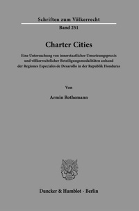 Abbildung von: Charter Cities. - Duncker & Humblot