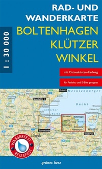 Abbildung von: Rad- und Wanderkarte Boltenhagen, Klützer Winkel - grünes herz
