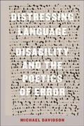 Cover: Distressing Language - New York University Press