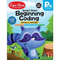 Enlarge image Cover: Smart Start: Beginning Coding Stories and Activities, Prek Workbook - Evan Moor Educational Publishers