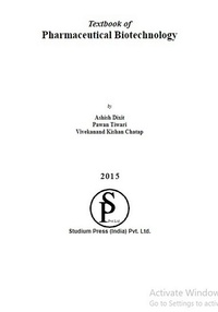 Enlarge image Cover: Textbook of Pharmaceutical Biotechnology - Studium Press