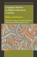 Cover: Language Matters in Higher Education Contexts - Brill
