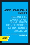 Cover: Ancient Indo-European Dialects - University of California Press