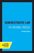 Cover: Administrative Law - University of California Press
