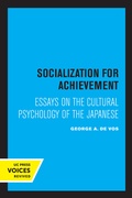 Cover: Socialization for Achievement - University of California Press