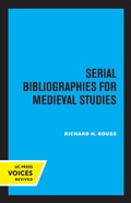 Cover: Serial Bibliographies for Medieval Studies - University of California Press