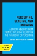 Cover: Perceiving, Sensing, and Knowing - University of California Press