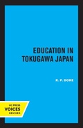 Cover: Education in Tokugawa Japan - University of California Press