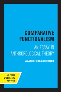 Enlarge image Cover: Comparative Functionalism - University of California Press