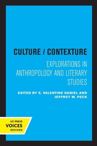 Enlarge image Cover: Culture/Contexture - University of California Press
