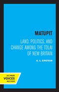 Cover: Matupit - University of California Press