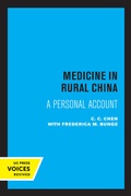 Cover: Medicine in Rural China - University of California Press