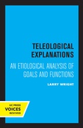 Cover: Teleological Explanations - University of California Press