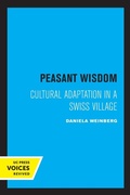 Cover: Peasant Wisdom - University of California Press