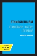 Cover: Ethnocriticism - University of California Press
