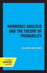 Enlarge image Cover: Harmonic Analysis and the Theory of Probability - University of California Press