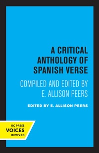 Abbildung von: A Critical Anthology of Spanish Verse - University of California Press