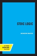 Cover: Stoic Logic - University of California Press