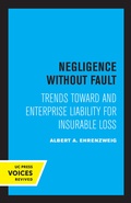 Bild: Negligence Without Fault - University of California Press