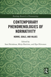 Enlarge image Cover: Contemporary Phenomenologies of Normativity - Routledge