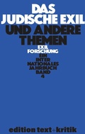 Cover: Das j&uuml;dische Exil und andere Themen - De Gruyter