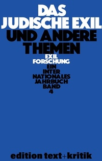 Abbildung von: Das jüdische Exil und andere Themen - De Gruyter