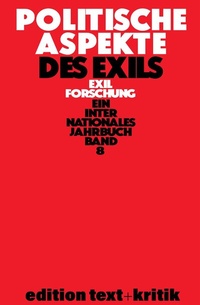 Abbildung von: Politische Aspekte des Exils - De Gruyter
