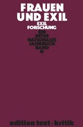 Cover: Frauen und Exil - De Gruyter