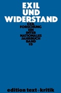 Cover: Exil und Widerstand - De Gruyter
