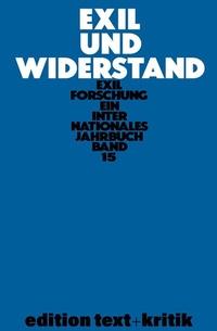 Abbildung von: Exil und Widerstand - De Gruyter