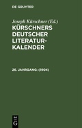 Cover: 1904 - De Gruyter