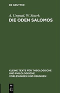 Abbildung von: Die Oden Salomos - De Gruyter