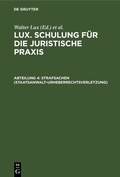 Cover: Strafsachen (Staatsanwalt-Urheberrechtsverletzung) - De Gruyter