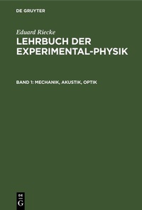Abbildung von: Mechanik, Akustik, Optik - De Gruyter