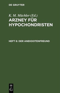 Abbildung von: Der Anekdotenfreund - De Gruyter
