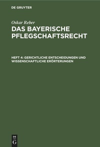 Abbildung von: Gerichtliche Entscheidungen Und Wissenschaftliche Eroerterungen - Mercury Learning and Information