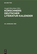 Cover: 1939 - De Gruyter