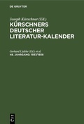Cover: 1937/1938 - De Gruyter