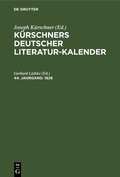 Cover: 1928 - De Gruyter