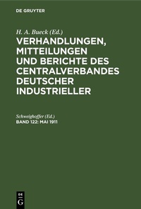Abbildung von: Mai 1911 - De Gruyter