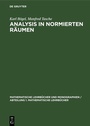 Cover: Analysis in Normierten Räumen - De Gruyter
