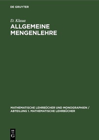 Abbildung von: Allgemeine Mengenlehre - De Gruyter