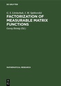 Cover: Factorization of Measurable Matrix Functions - De Gruyter