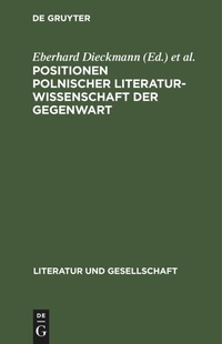 Abbildung von: Positionen Polnischer Literaturwissenschaft Der Gegenwart - Mercury Learning and Information