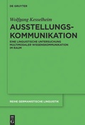 Cover: Ausstellungskommunikation - De Gruyter